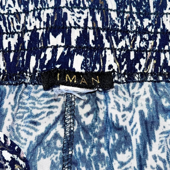 Iman M/L patterned pants stretchy waist comfy lightweight business casual pants - Picture 7 of 10